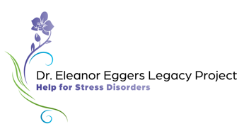 A purple banner with the words eleanor eggers legacy and an image of a plant.
